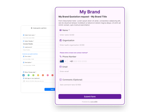 Sales CRM platform Devices